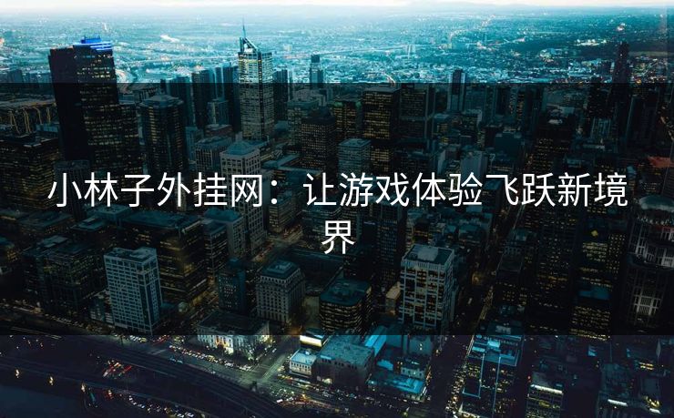 小林子外挂网:让游戏体验飞跃新境界