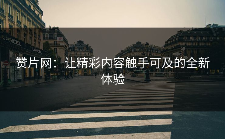 赞片网:让精彩内容触手可及的全新体验